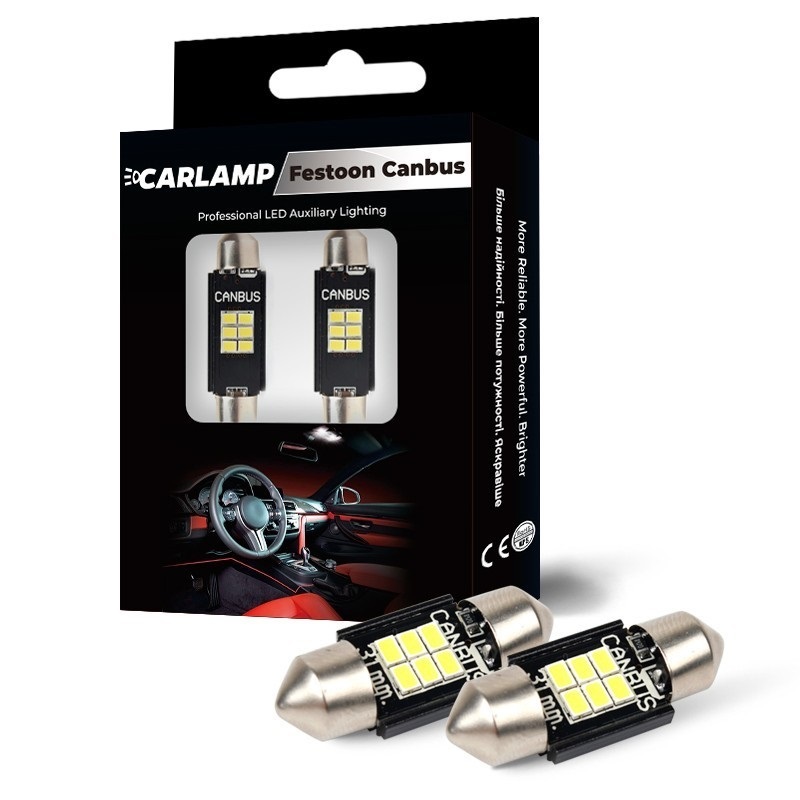 Софітна LED лампа Carlamp 250Lm T11 31 мм для допоміжного освітлення (SJ-K6-31мм)