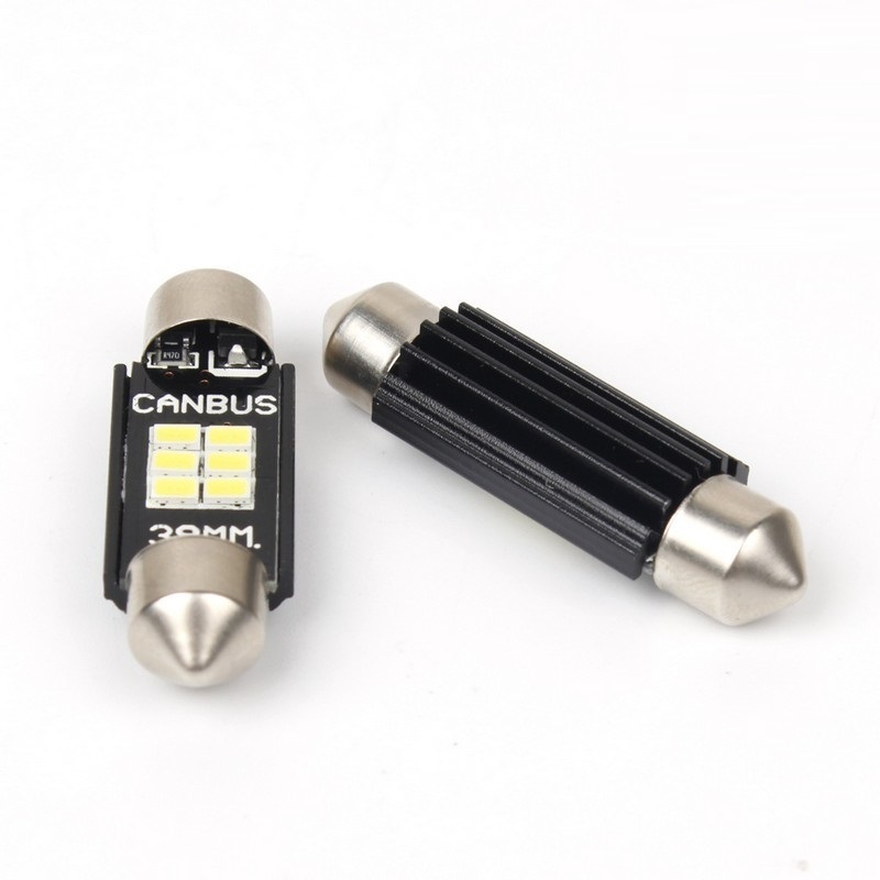 LED софітні лампи Canbus 250 люмен T11 39мм Carlamp для підсвічування (SJ-K6-39мм)