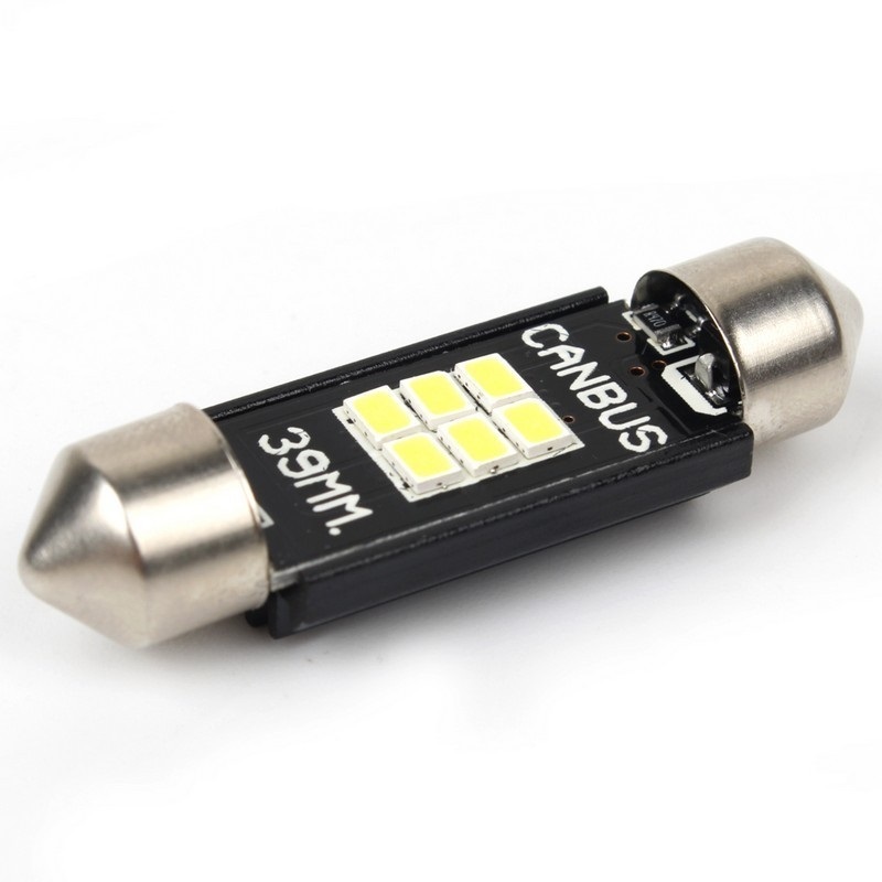 LED софітні лампи Canbus 250 люмен T11 39мм Carlamp для підсвічування (SJ-K6-39мм)