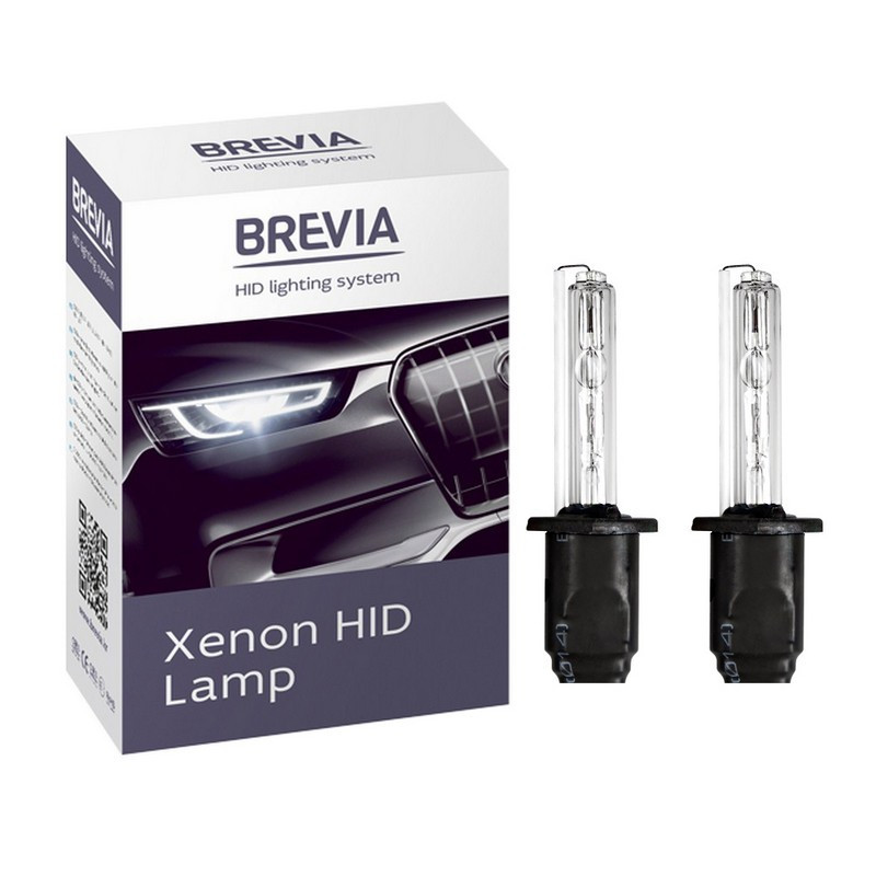 Ксеноновая лампа H3 4300K Brevia комплект из 2 штук (12343)