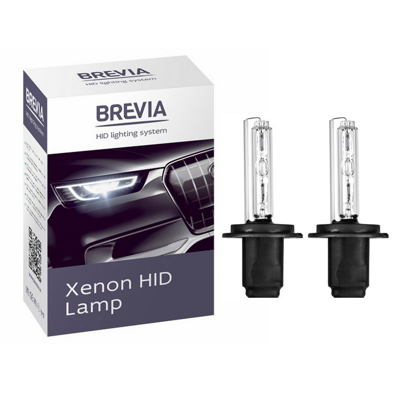Ксеноновая лампа H7 4300K Brevia комплект из 2 штук для авто 12743