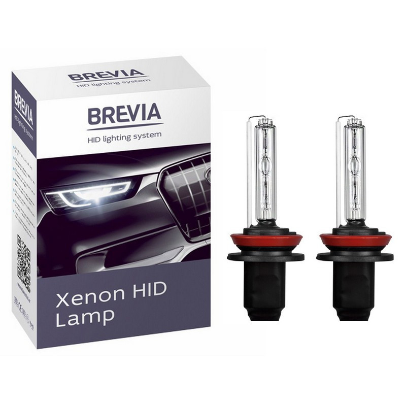 Ксеноновая лампа H11 4300K Brevia набор из 2 штук для авто (12943)