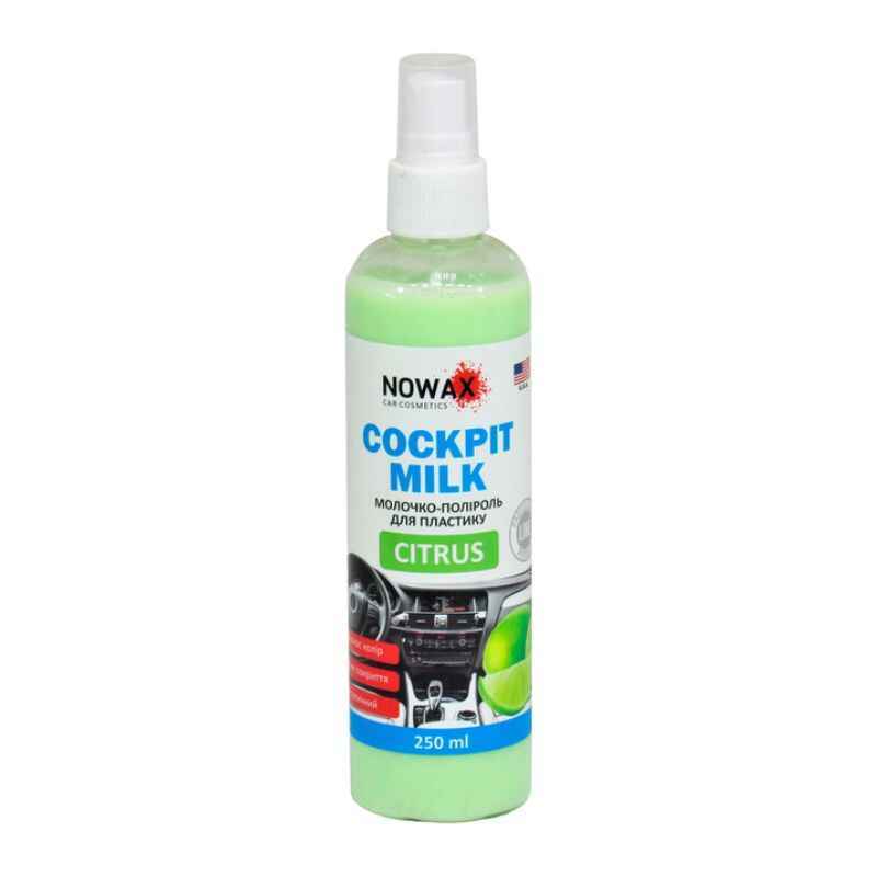 Полироль-молочко для панели приборов NOWAX Cockpit Milk Citrus 250мл (NX25226)
