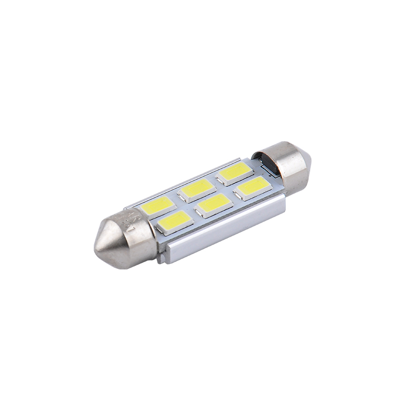 LED лампы 12V SV8.5 T11x41 6SMD 5730 CANBUS белый свет Solar для авто вспомогательное (SL1361)
