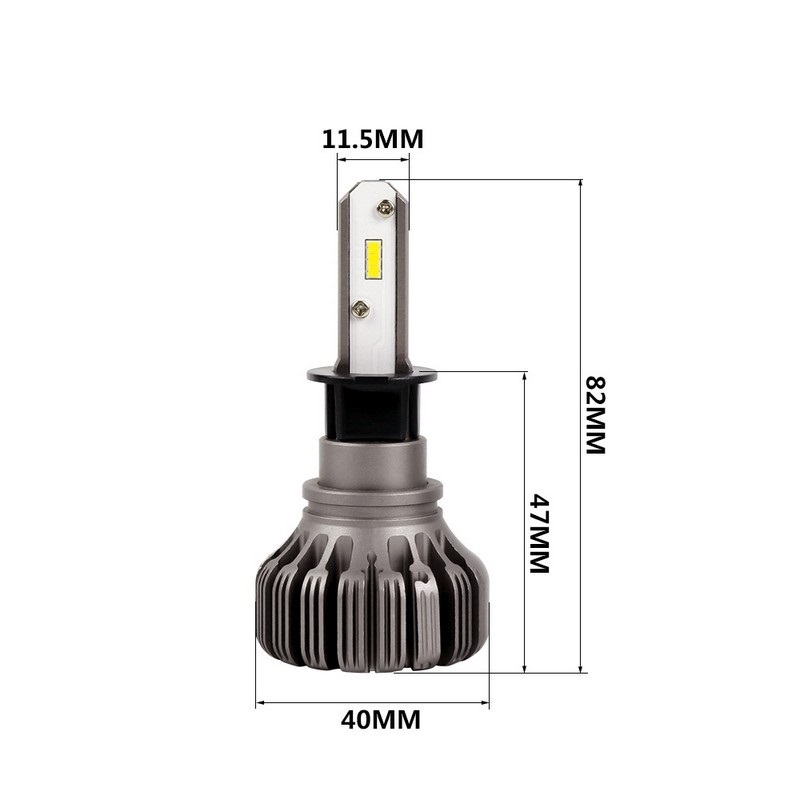 LED лампи H3 Carlamp Night Vision Gen2 для авто основне світло 5500K 5000Lm (NVGH3)