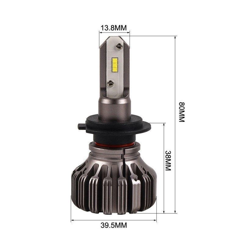 Автолампи світлодіодні Carlamp Night Vision Gen2 H7 5500K 5000Lm для авто основне світло (NVGH7)