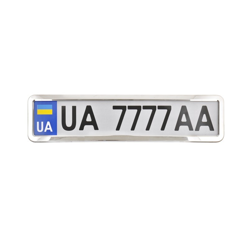 Рамка под номер нержавеющая сталь CarLife (NH400)