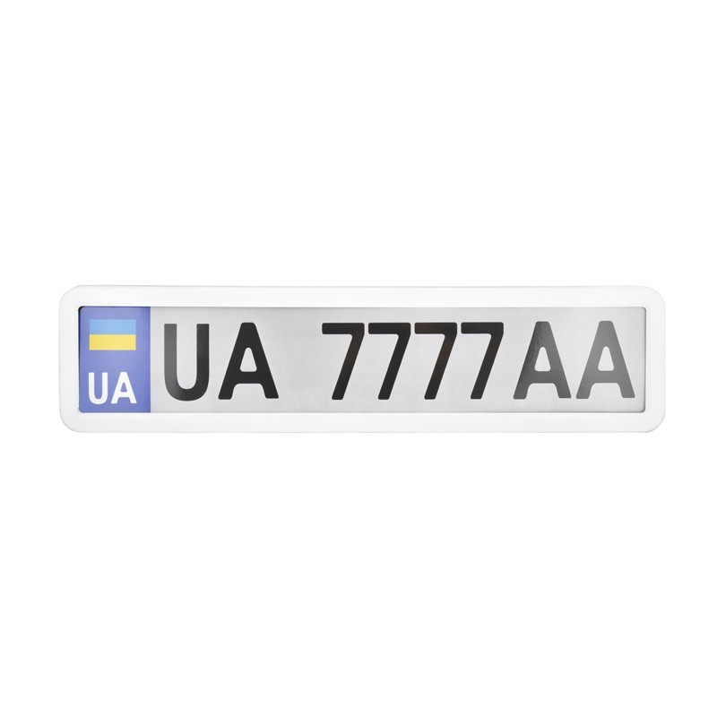 Рамка под номер нержавеющая сталь CarLife (NH440)