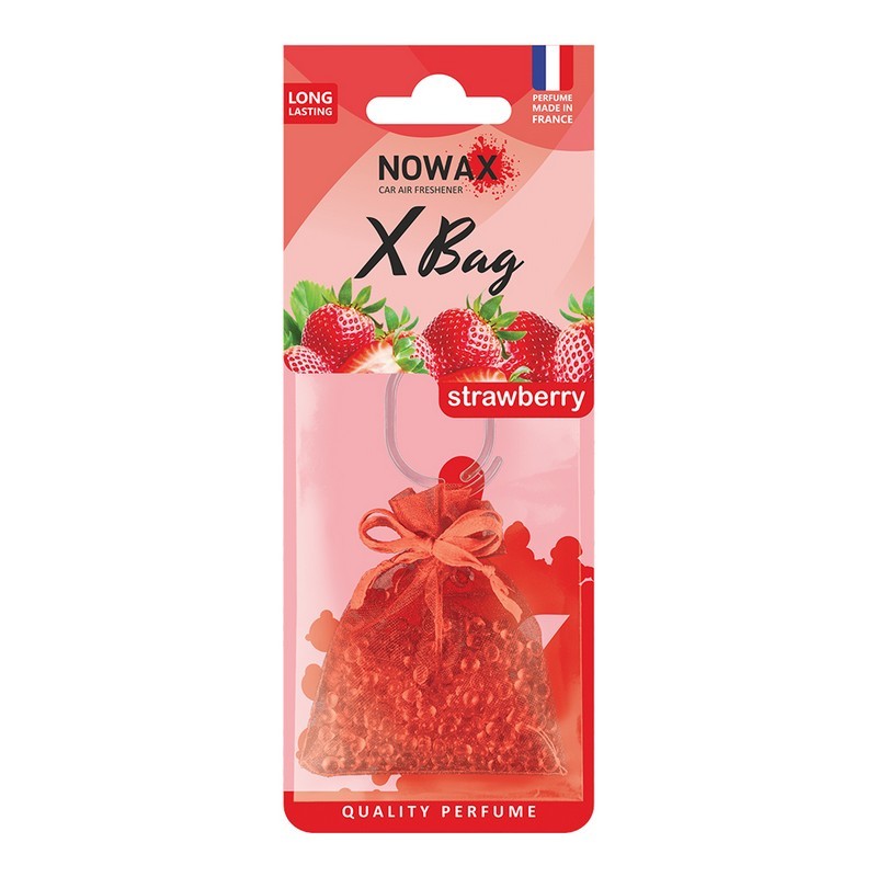Ароматизатор автомобильный Nowax X Bag клубника 20 г для салона авто (NX07560)