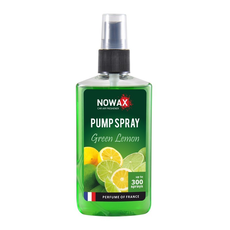 Аромат для авто Nowax Pump Spray Green Lemon 75 мл освежитель воздуха в машину (NX07523)