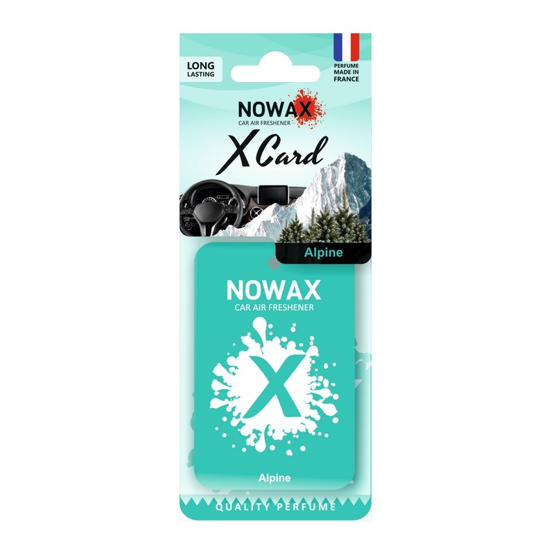 Ароматизатор для авто NOWAX X Card Alpine 20 г воздушный освежитель (NX07533)