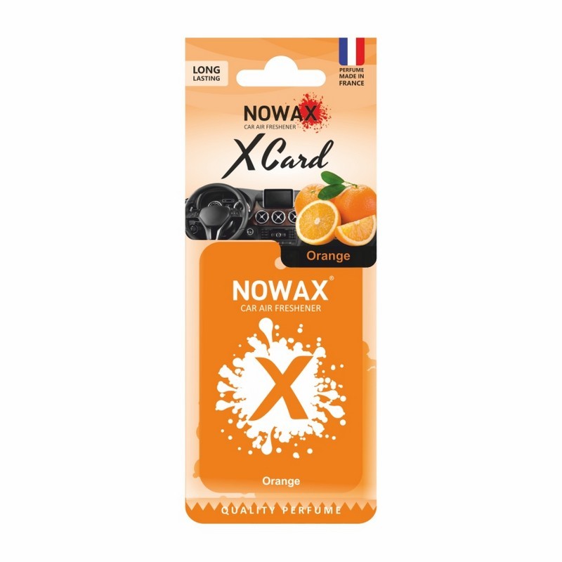 Автомобильный ароматизатор NOWAX X Card Orange 20г для салона авто (NX07535)