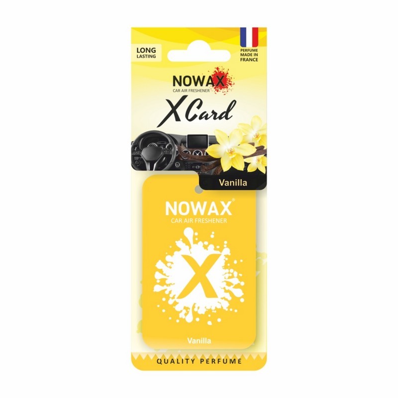Ароматизатор автомобильный NOWAX X Card Ваниль 20 г для салона авто (NX07536)