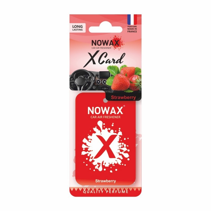 Ароматизатор для автомобиля NOWAX X Card Клубничный 20 г (NX07538)