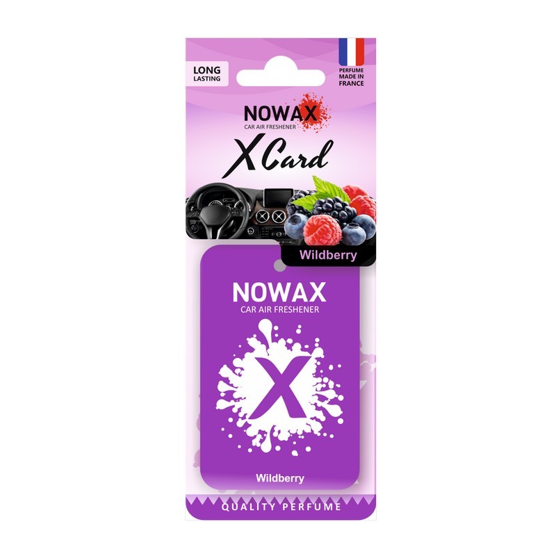 Аромат для авто NOWAX X Card аромат Ягідный 20 г автомобильный освежитель воздуха (NX07539)