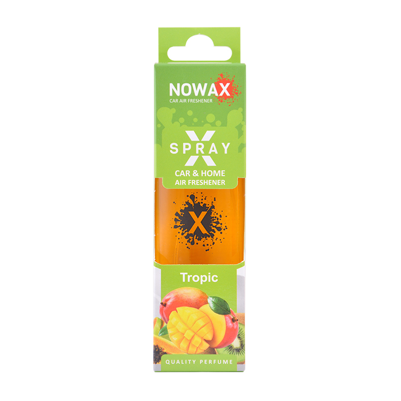 Ароматизатор для авто Nowax X Spray Tropic 50 мл освежитель воздуха в машину (NX07605)