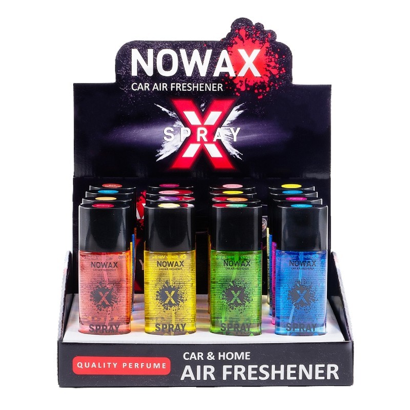 Набор ароматизаторов Nowax X Spray MIX 50 мл 16 штук в боксе (NX07772)