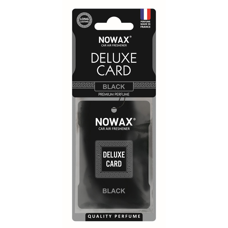 Ароматизатор автомобильный Nowax Delux Card Black 6 г для салона авто (NX07733)