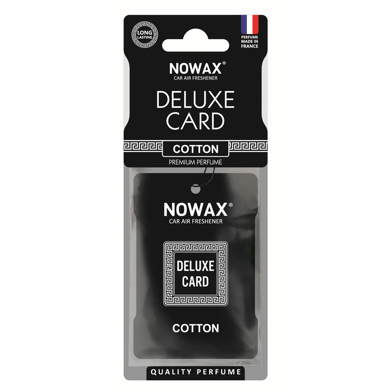 Ароматизатор для авто Nowax Delux Card Cotton 6 г запах хлопка (NX07734)