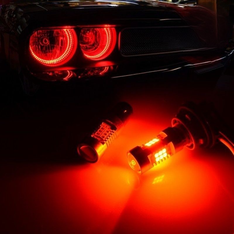 Світлодіодні лампи червоні Carlamp 4G-Series W21W T20 для авто допоміжне освітлення (4G21/7440Red)