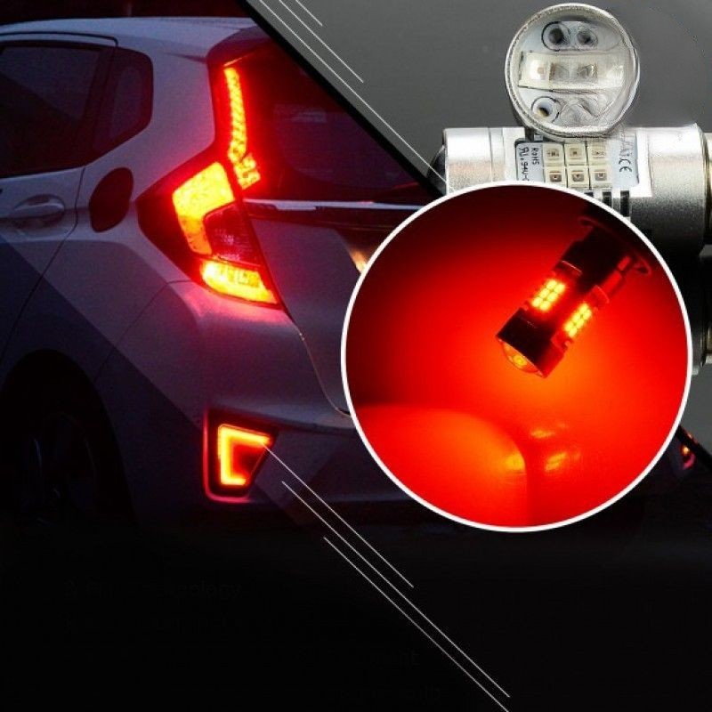 Світлодіодні лампи червоні Carlamp 4G-Series W21W T20 для авто допоміжне освітлення (4G21/7440Red)
