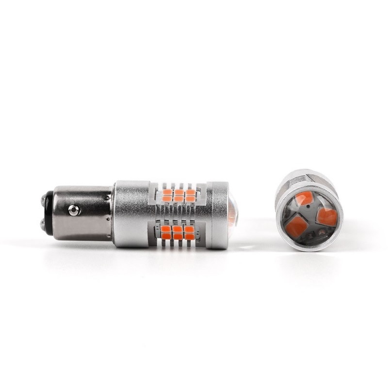 Світлодіодні лампи PY21/5W 1157 жовтого кольору для авто Carlamp (4G21/1157Y)