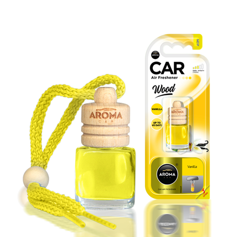 Автомобильный ароматизатор Aroma Car Wood Vanilla 6 мл для салона машины (63107)