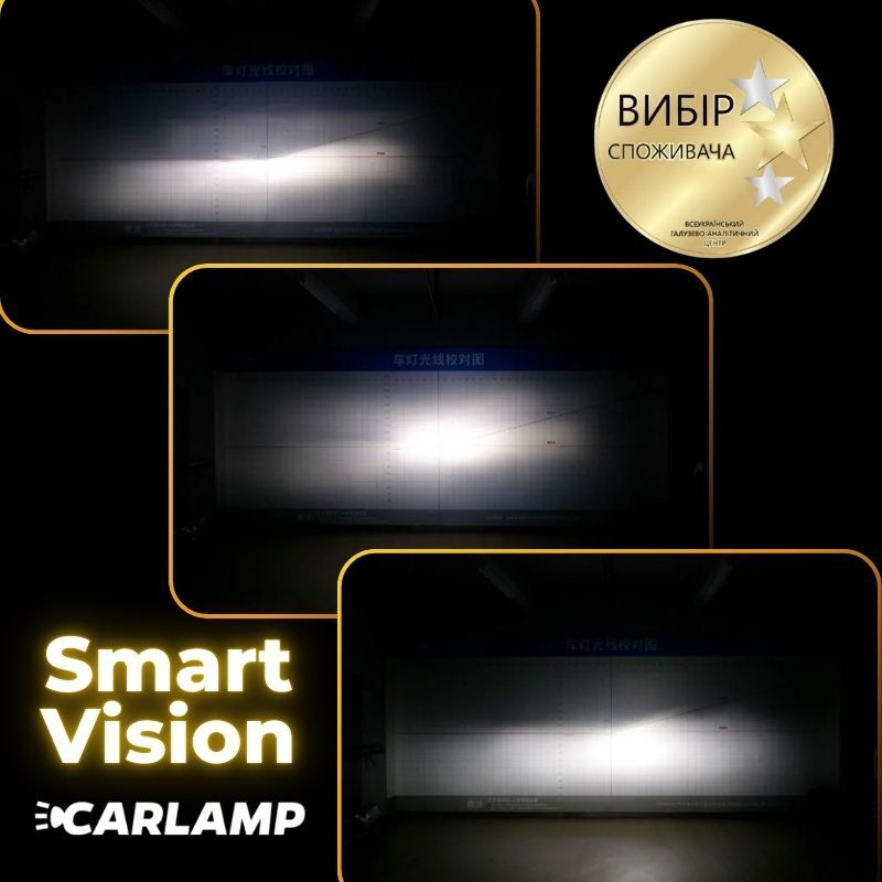 Світлодіодні лампи H11 для авто Carlamp Smart Vision Led автолампи 8000 Lm 4000 K (SM11Y)