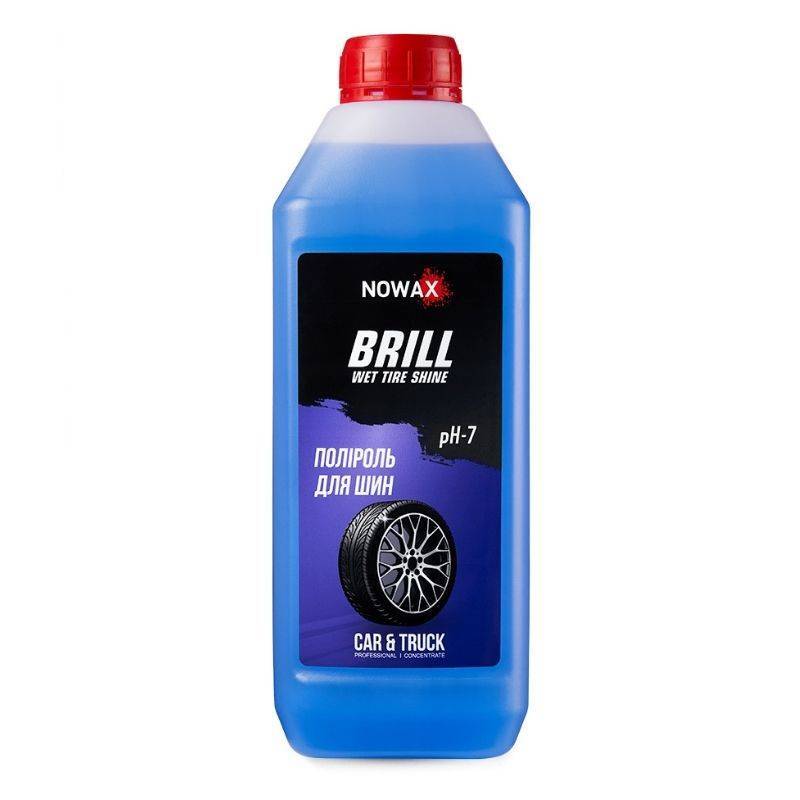 Средство для блеска шин 1 л Nowax Brill Wet Tire Shine для ухода за резиной (NX01156)