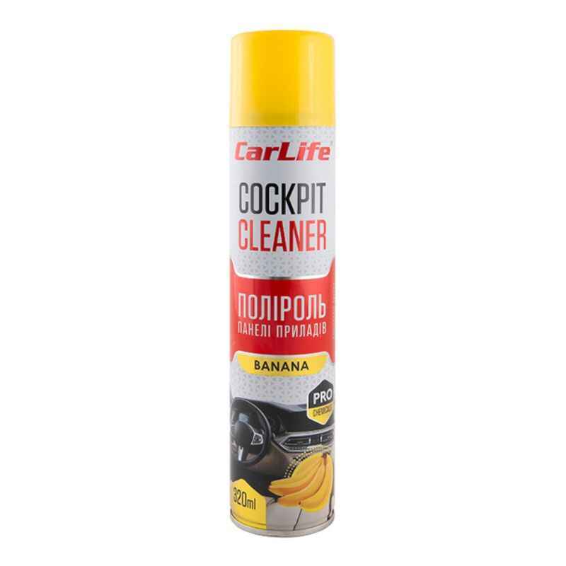 Полироль для авто 320 мл CarLife Cockpit Cleaner Банан (CF323)