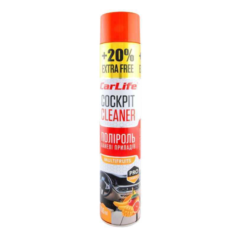 Полироль для авто 750мл CarLife Cockpit Cleaner Мультифрукт (CF756)