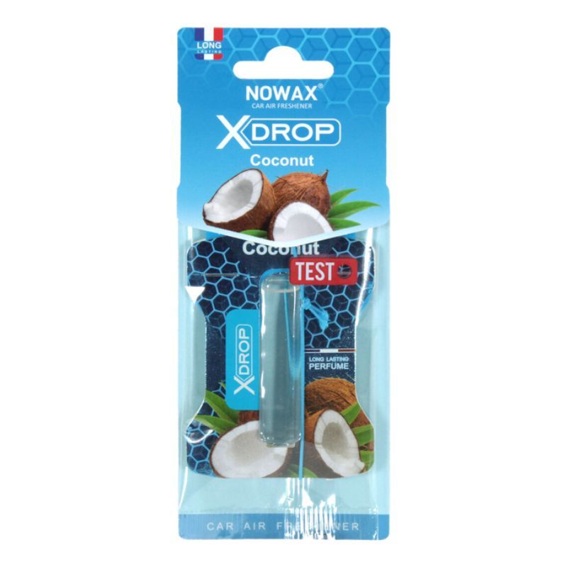 Автомобильный ароматизатор Nowax X Drop с запахом кокоса для салона авто (NX07728)