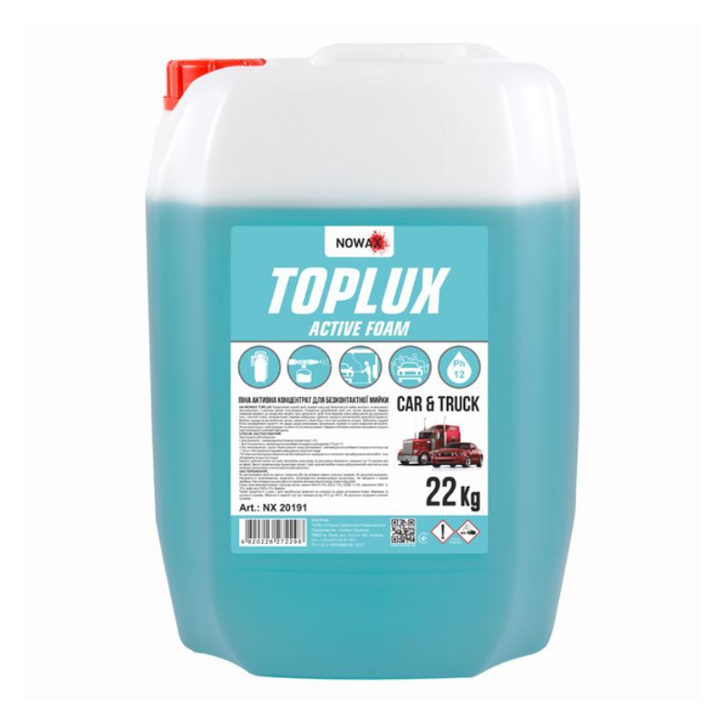 Концентрат активная пена Nowax TOPLUX 22 кг для бесконтактной автомойки (NX20191)
