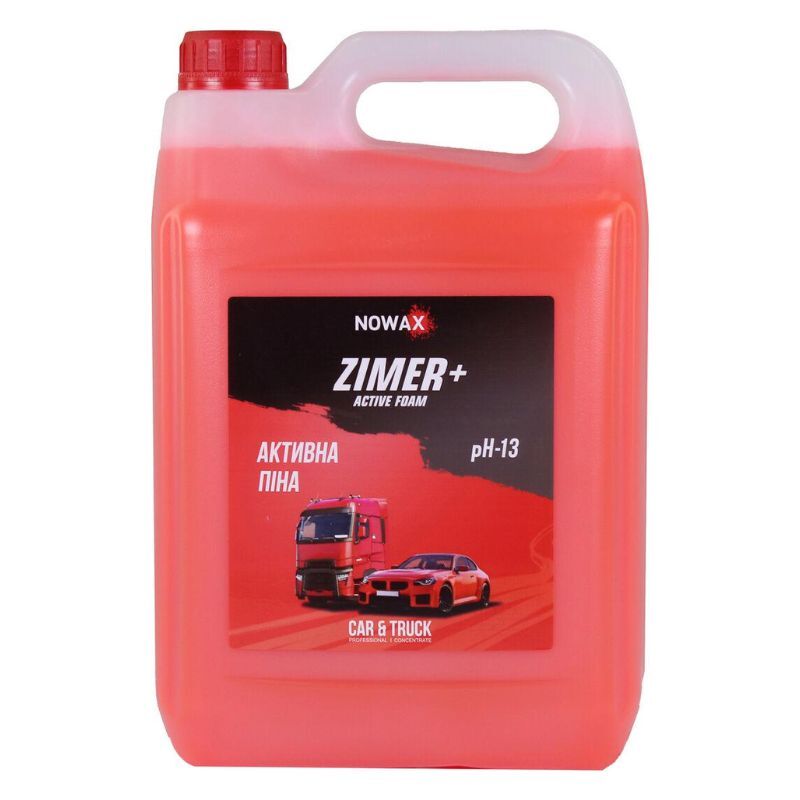 Концентрированная активная пена для бесконтактной автомойки Nowax ZIMER Plus 5 л (NX05130)