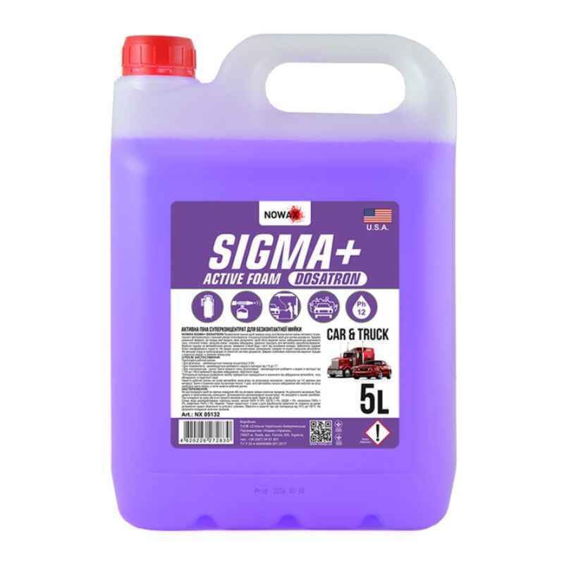 Концентрированная активная пена для бесконтактной автомойки 5л Nowax SIGMA Plus (NX05132)