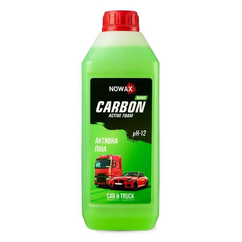 Концентрированная пена для бесконтактной мойки авто Nowax CARBON NANO 1л для автомоек (NX01177)