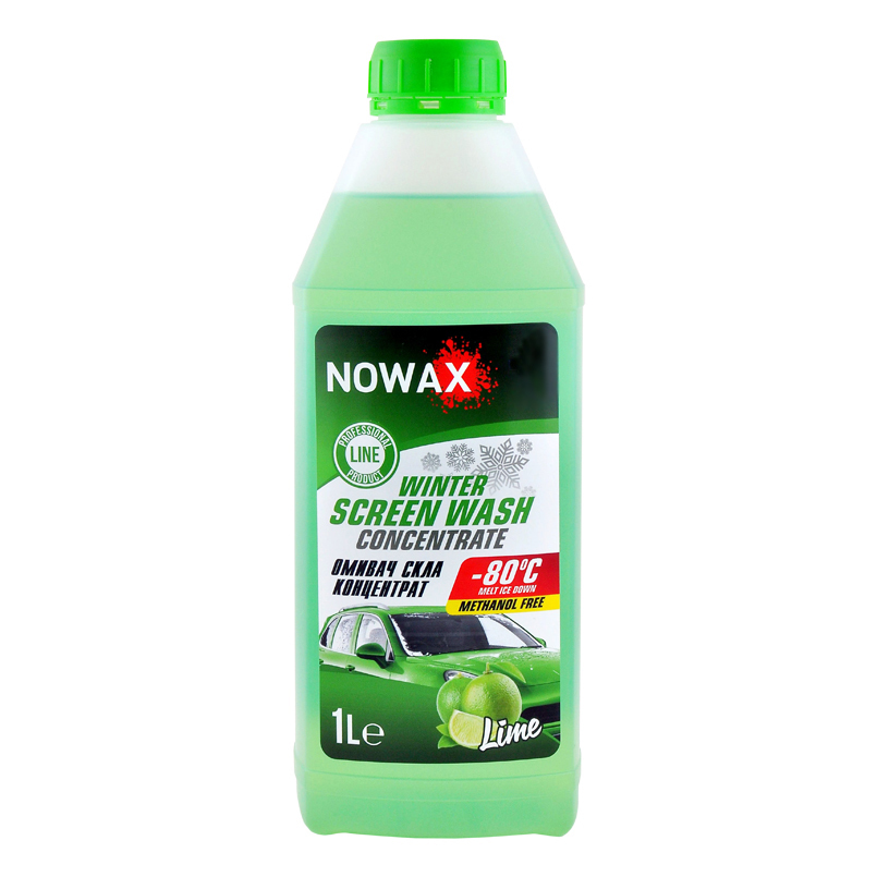 Зимний омыватель стекол концентрат -80°C 1 литр NOWAX артикул NX01170 (NX01170)