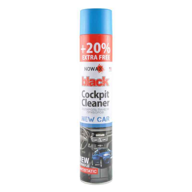 Полироль для пластика 750мл NOWAX Black Cockpit Cleaner Новая машина (NX00705)
