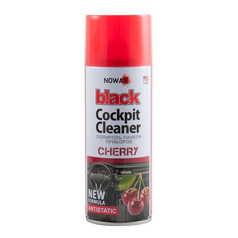 Полироль для пластика 450мл NOWAX Black Cockpit Cleaner Вишня (NX00457)