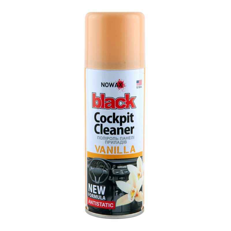 Полироль для пластика 200мл NOWAX Black Cockpit Cleaner Ваниль (NX00201)