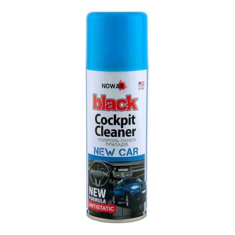 Полироль для пластика 200мл NOWAX Black Cockpit Cleaner Новая машина (NX00205)