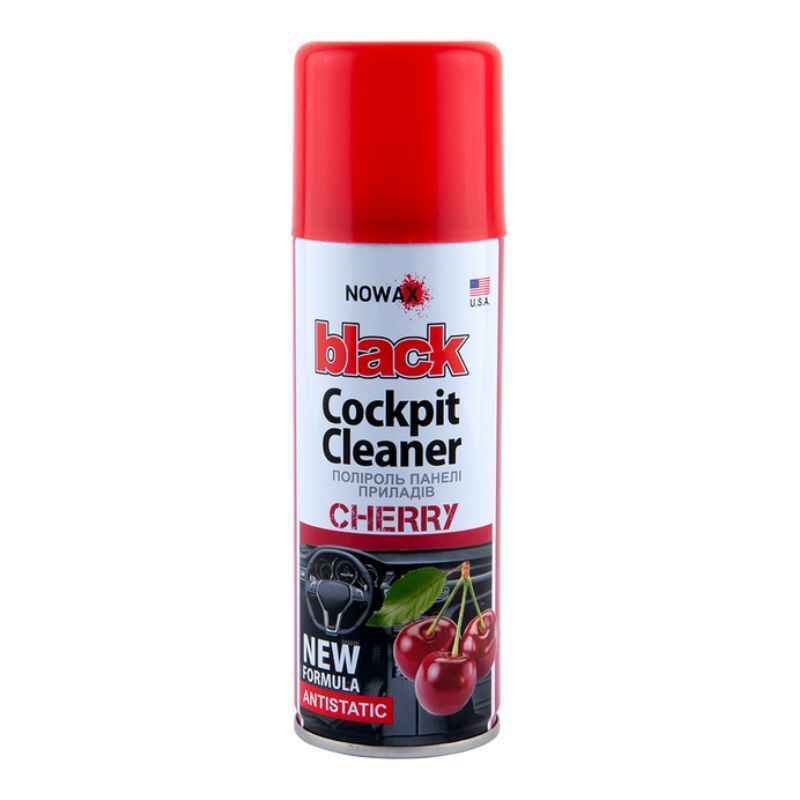 Полироль для пластика 200мл NOWAX Black Cockpit Cleaner Вишня (NX00207)