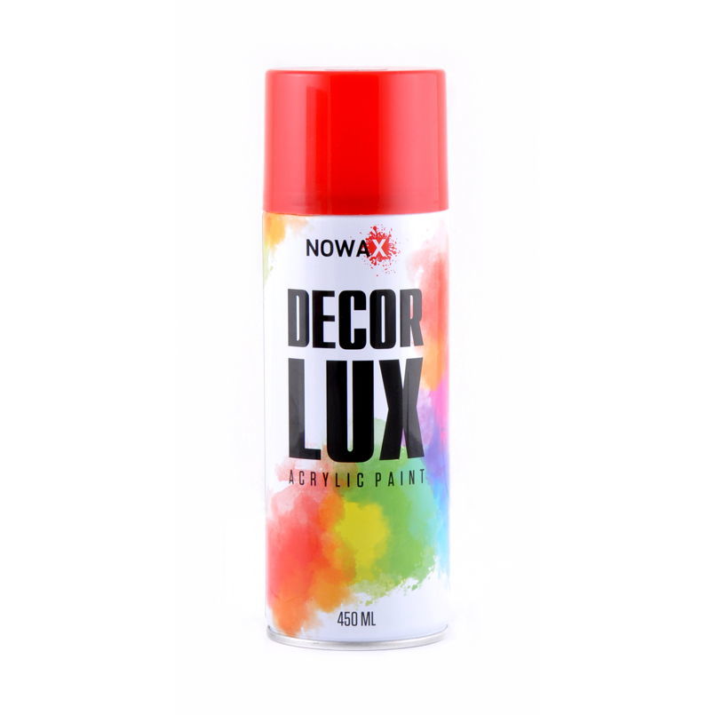 Краска акриловая NOWAX Decor Lux глянцевая насыщенно рубиновая 450 мл (NX48024)