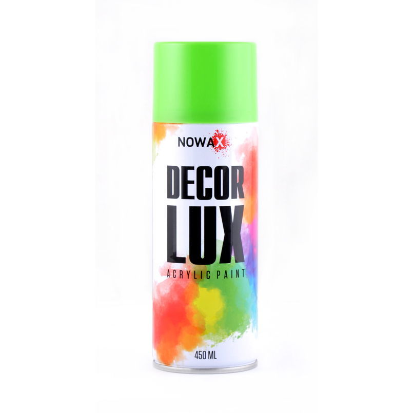 Светло-зеленая акриловая краска Decor Lux от NOWAX 450 мл для декора и ремонта (NX48027)