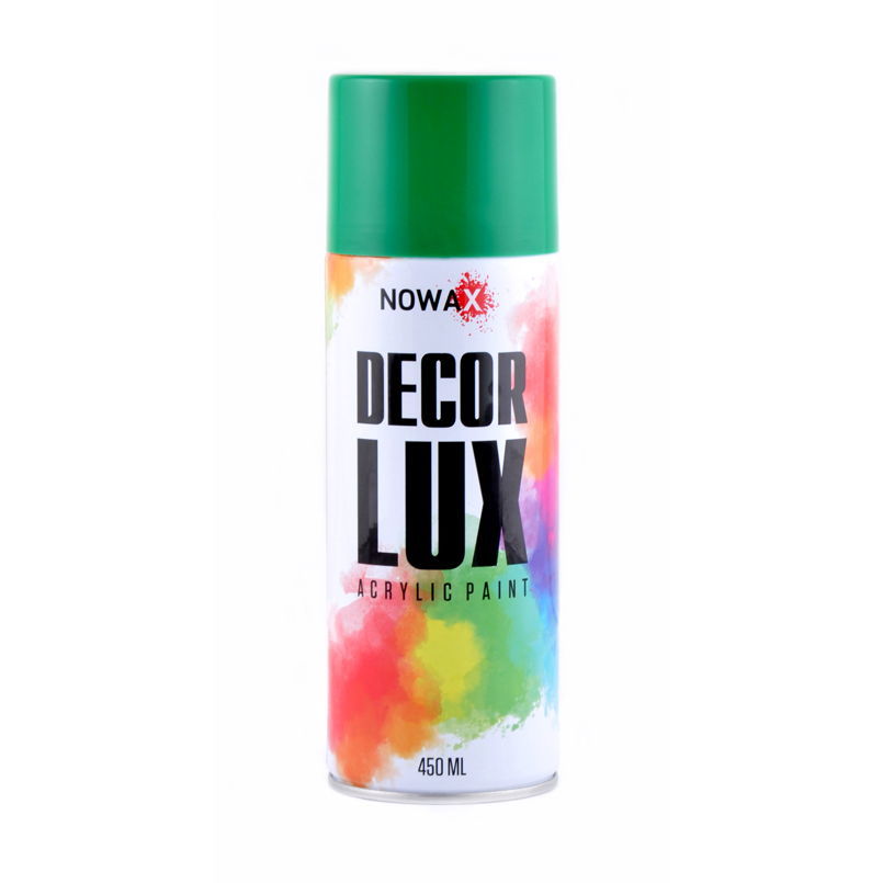 Гладкая акриловая краска NOWAX Decor Lux оттенок Зеленая Мята 450 мл (NX48028)