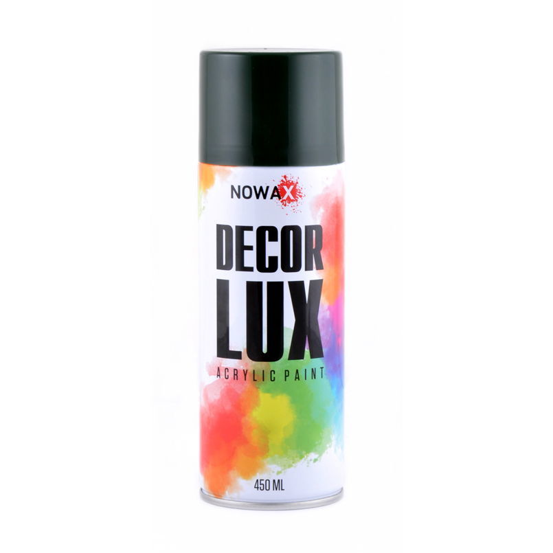 NOWAX Decor Lux краска акриловая глянцевая зеленый мох 450 мл для декора (NX48030)