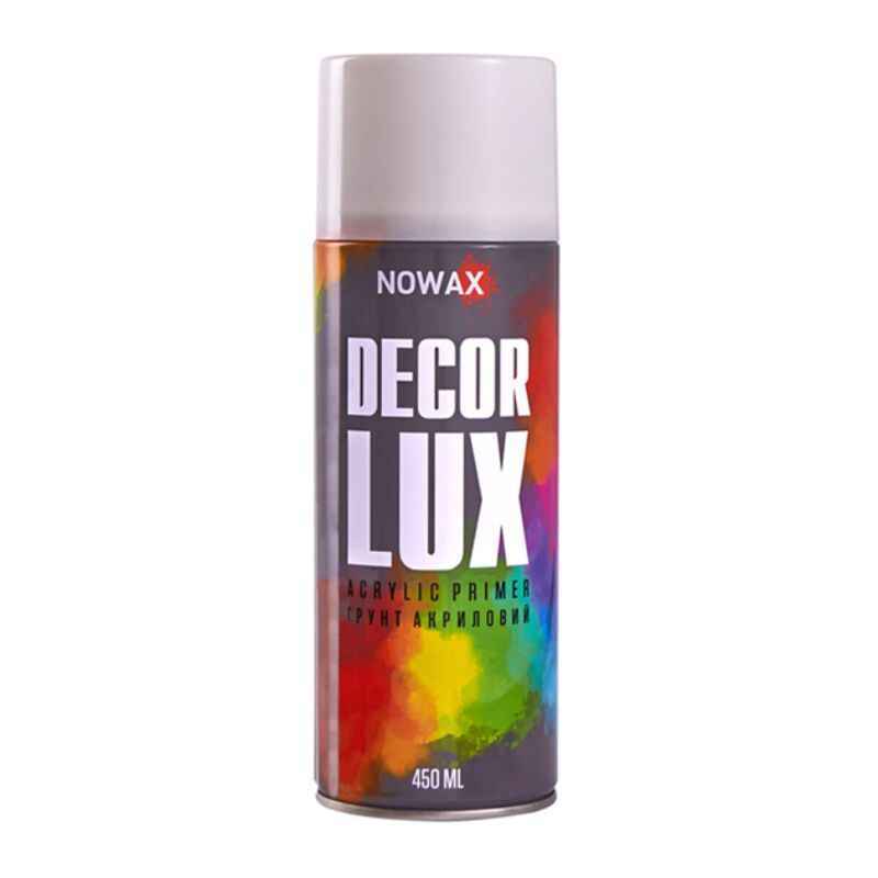Грунтовка акриловая Decor Lux NOWAX 450 мл белая 9010 для окрашивания (NX48048)