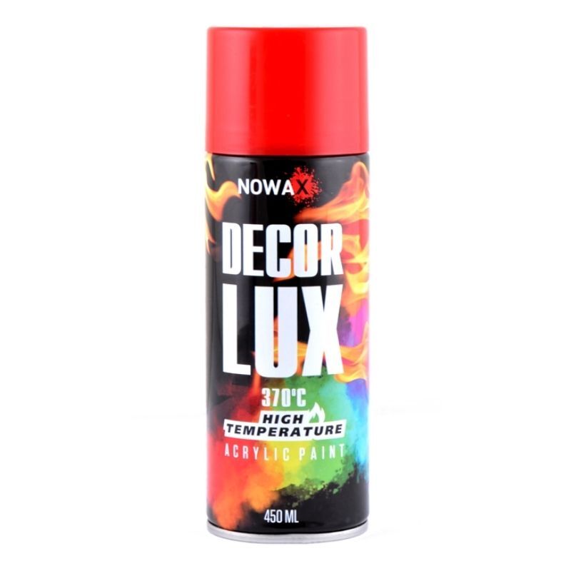 Акриловая краска красная NOWAX Decor Lux 450 мл 3000 (NX48040/NX65040)