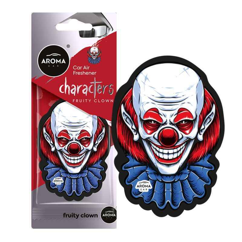 Сухой автомобильный ароматизатор Aroma Car Cellulose Red Clown Characters для салона авто (12049)