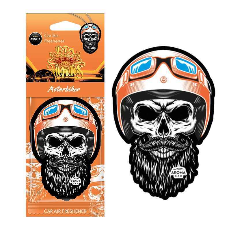 Ароматизатор для авто Aroma Car Dia De Los Muertos Cellulose Motorbike сухой (12074)